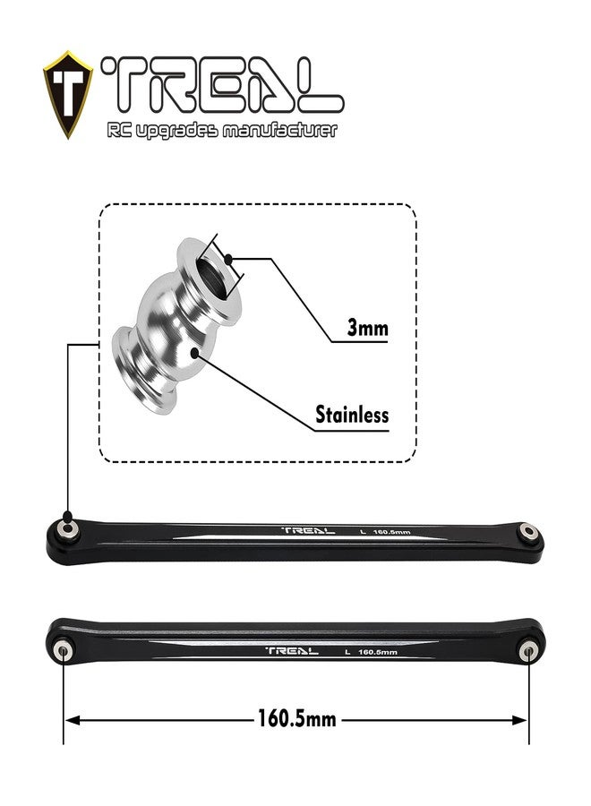 TREAL Aluminum 7075 Lower 4-Link Bar Set 160.5mm for Losi LMT 2.0 and Mega Truck Bog Hog/King Sling(Green) - Image 4